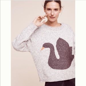 Anthropologie Folk Hansel from Basel Swan Sweater